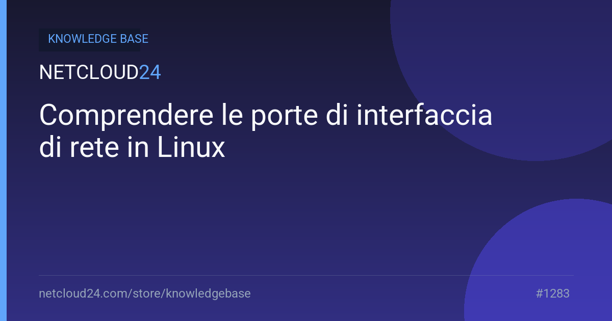 Comprendere le porte di interfaccia di rete in Linux