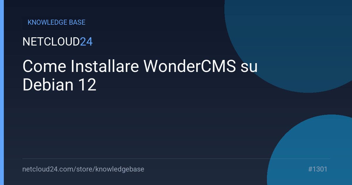 Come Installare WonderCMS su Debian 12