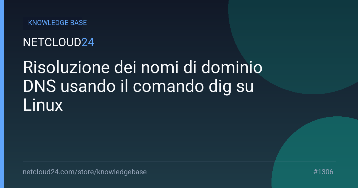 Risoluzione dei nomi di dominio DNS usando il comando dig su Linux