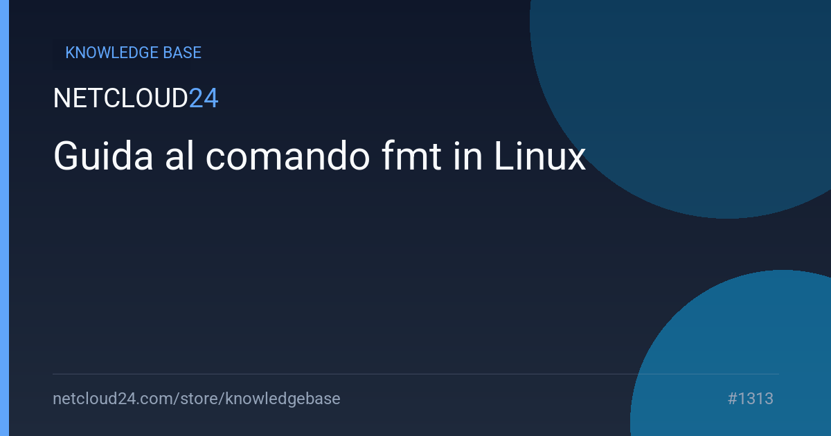 Guida al comando fmt in Linux