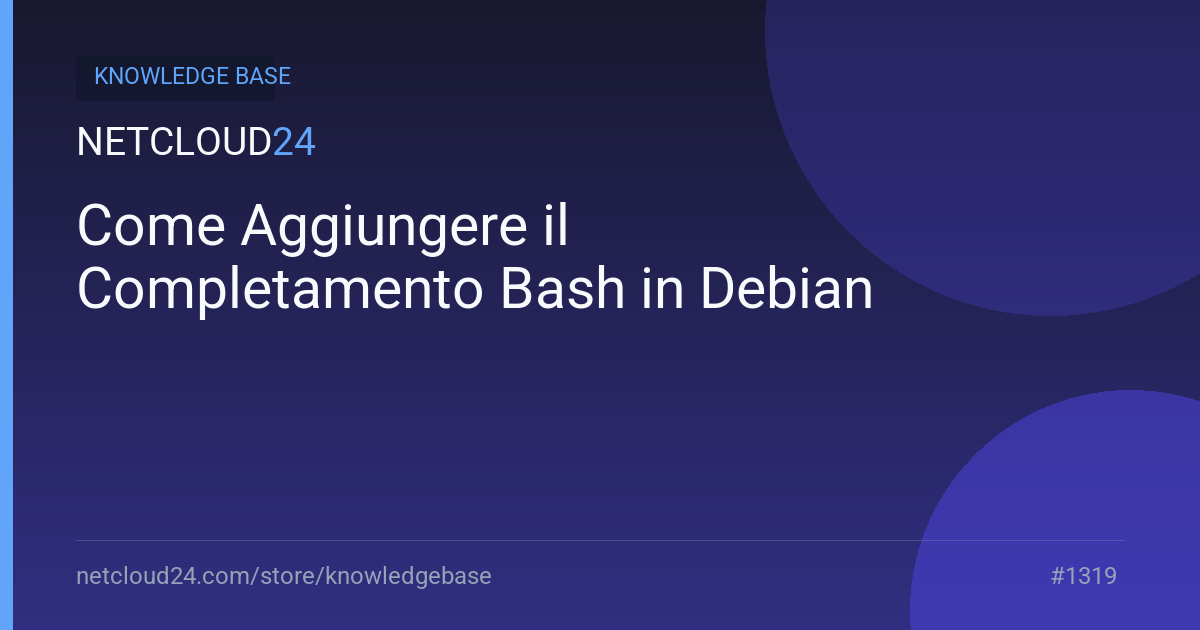 Come Aggiungere il Completamento Bash in Debian