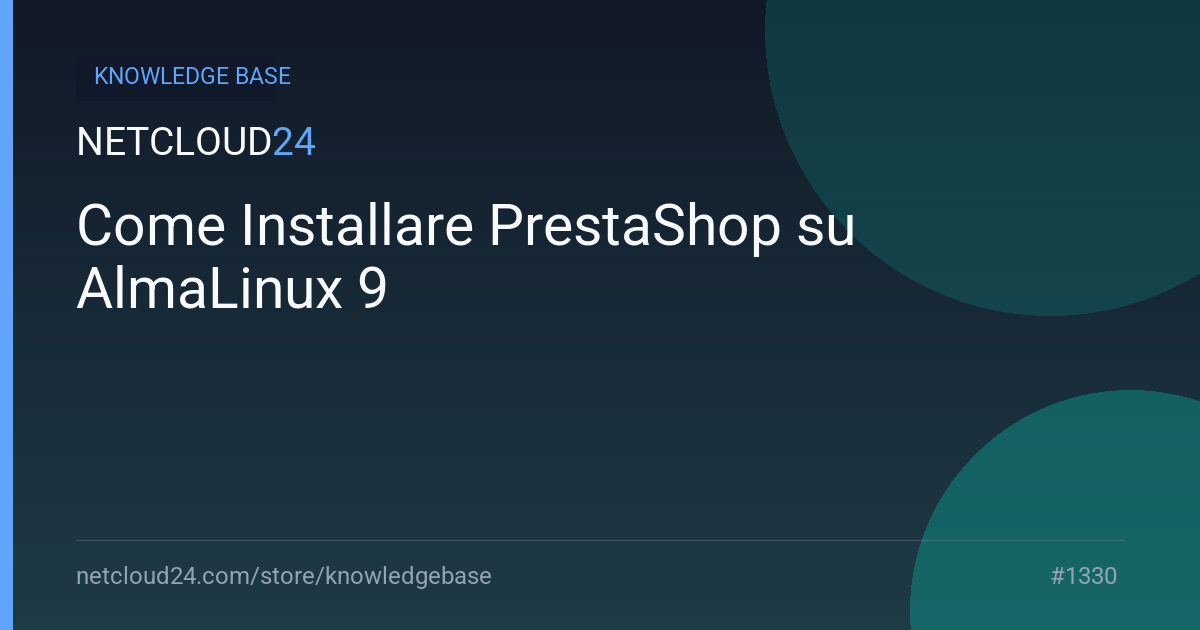 Come Installare PrestaShop su AlmaLinux 9