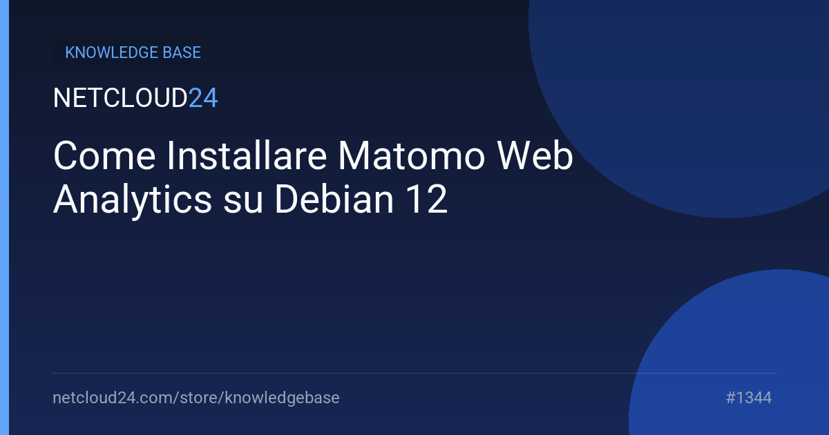 Come Installare Matomo Web Analytics su Debian 12