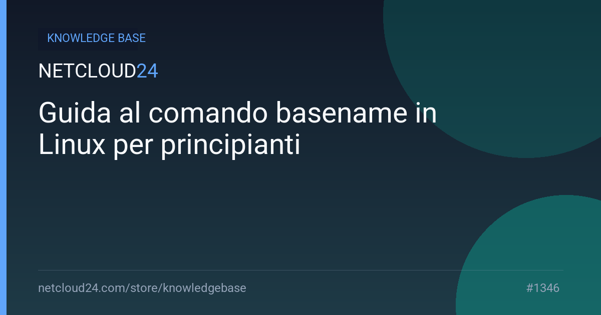 Guida al comando basename in Linux per principianti