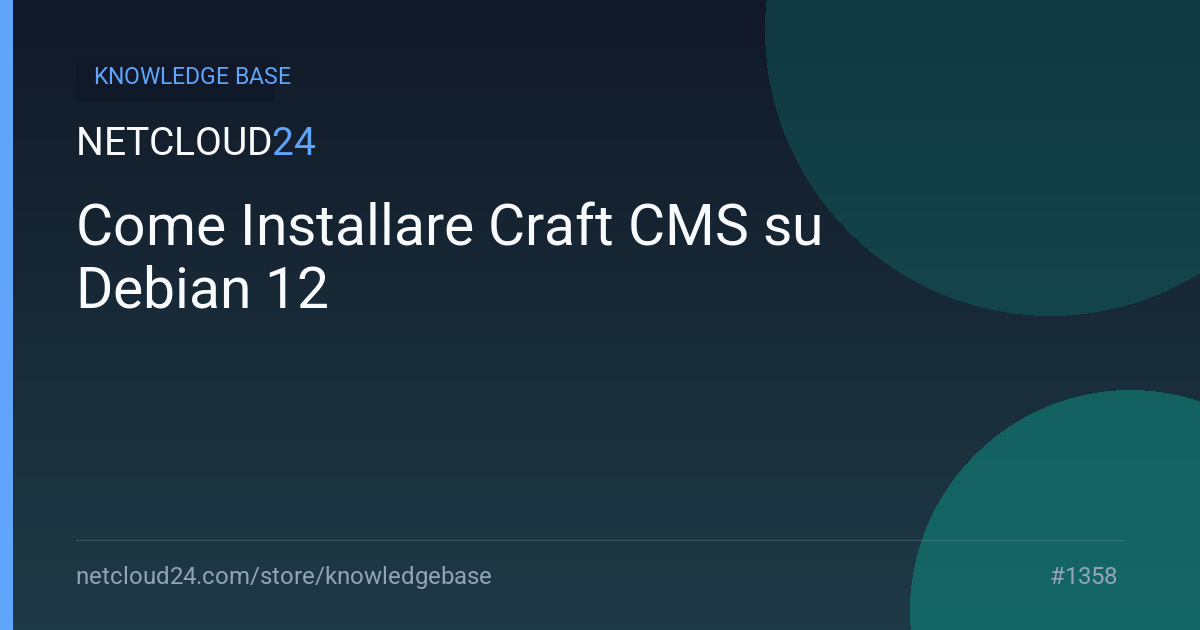 Come Installare Craft CMS su Debian 12