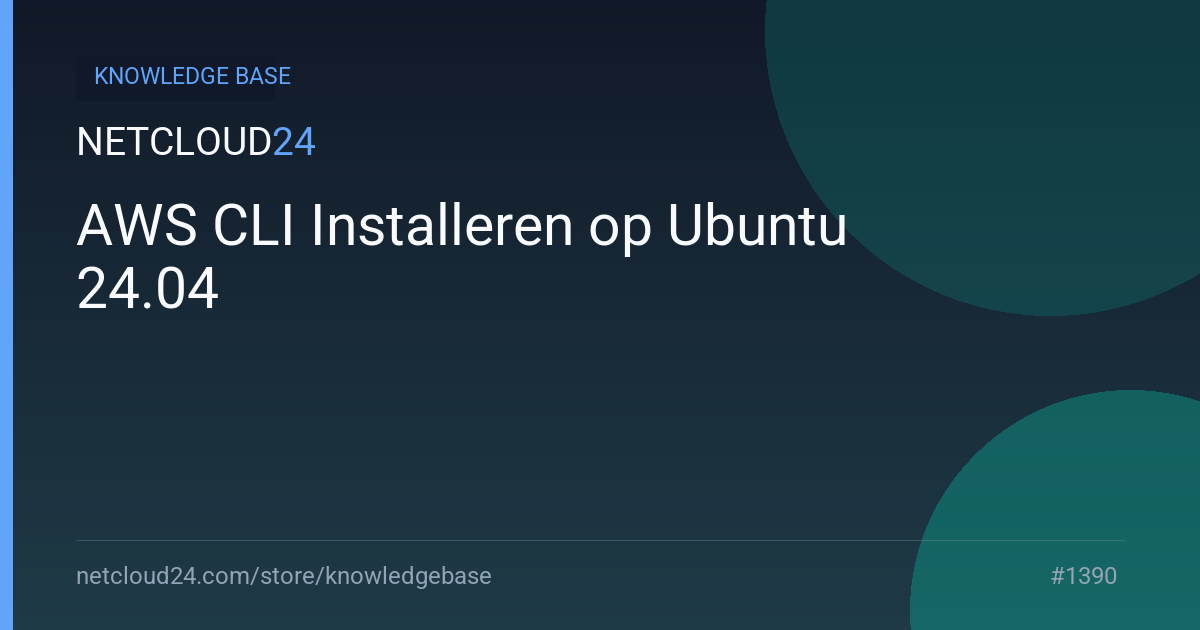 AWS CLI Installeren op Ubuntu 24.04