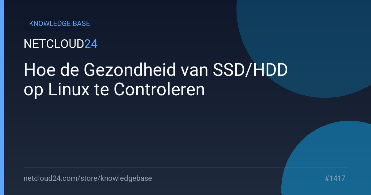 Hoe de Gezondheid van SSD/HDD op Linux te Controleren