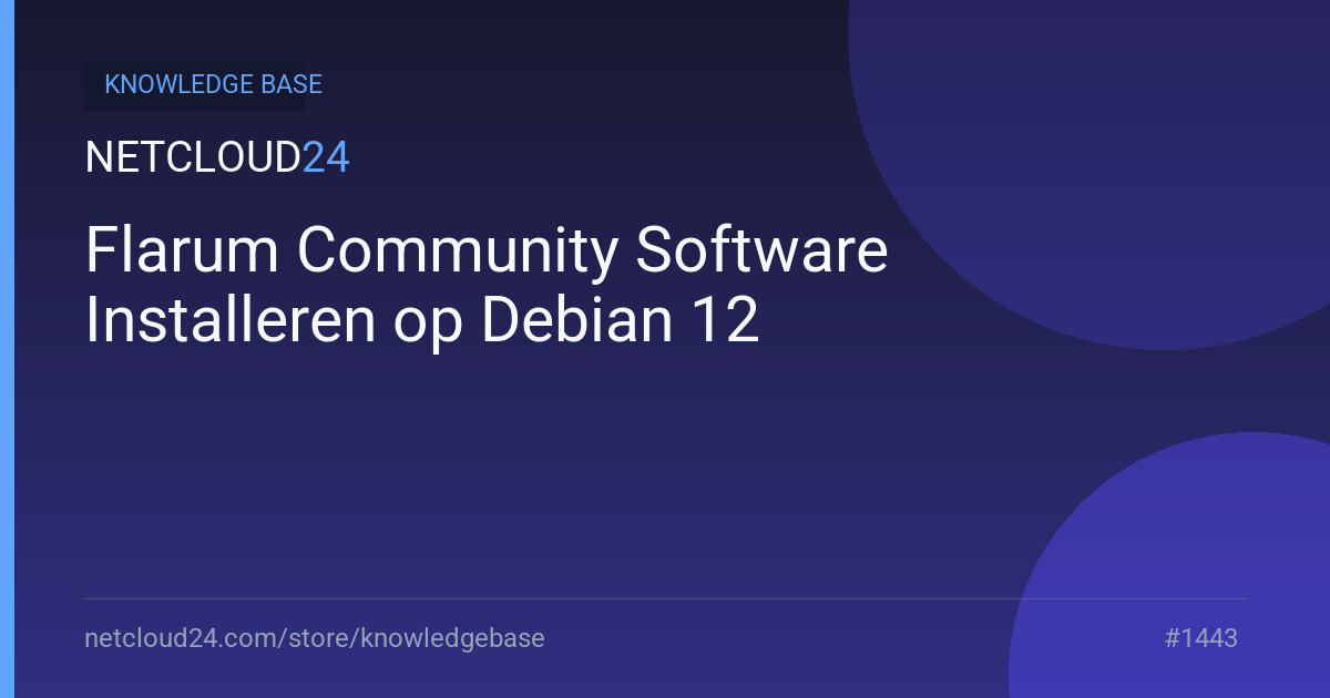 Flarum Community Software Installeren op Debian 12