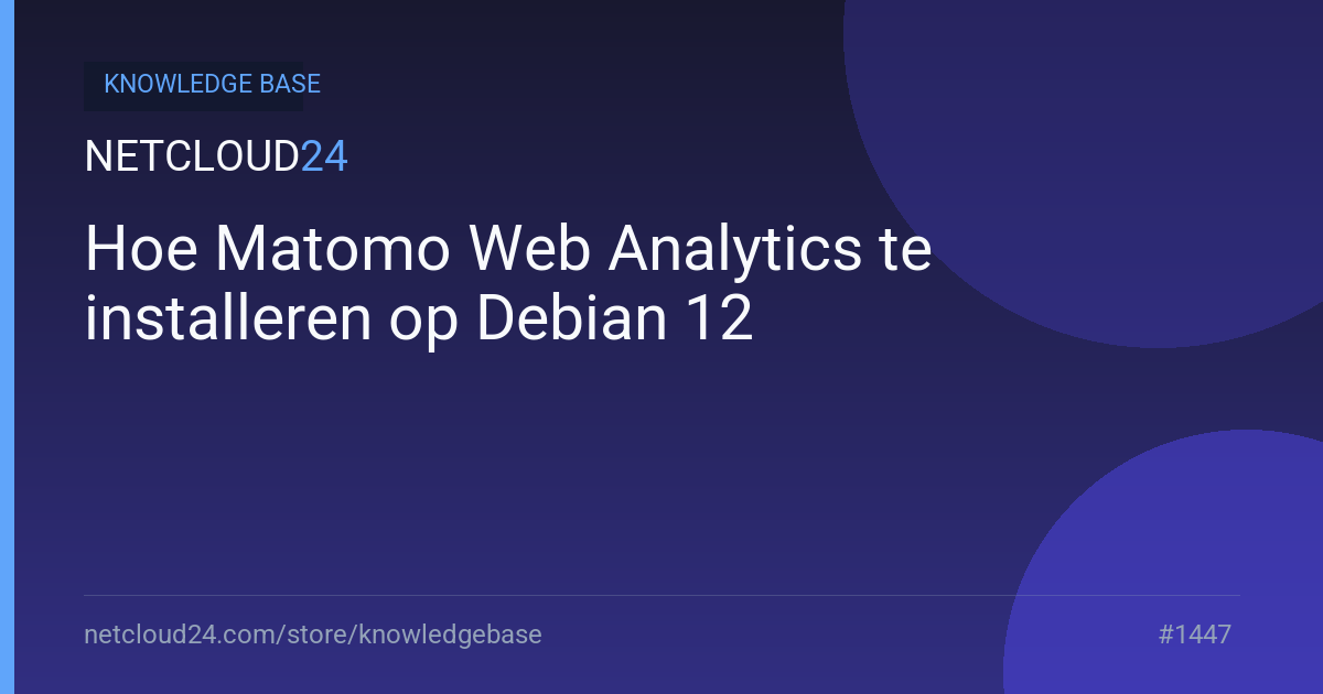 Hoe Matomo Web Analytics te installeren op Debian 12