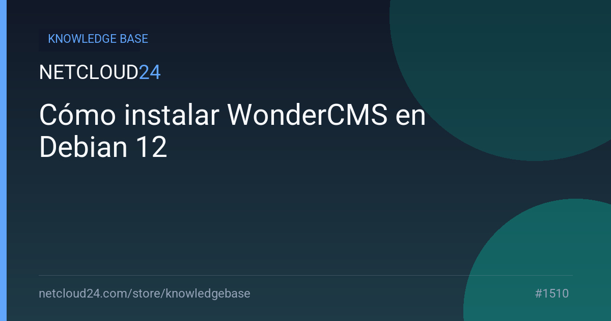 Cómo instalar WonderCMS en Debian 12