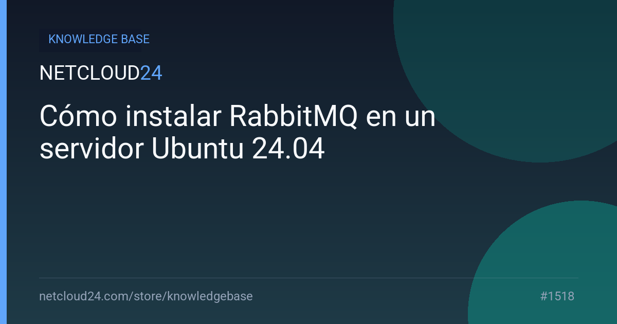 Cómo instalar RabbitMQ en un servidor Ubuntu 24.04