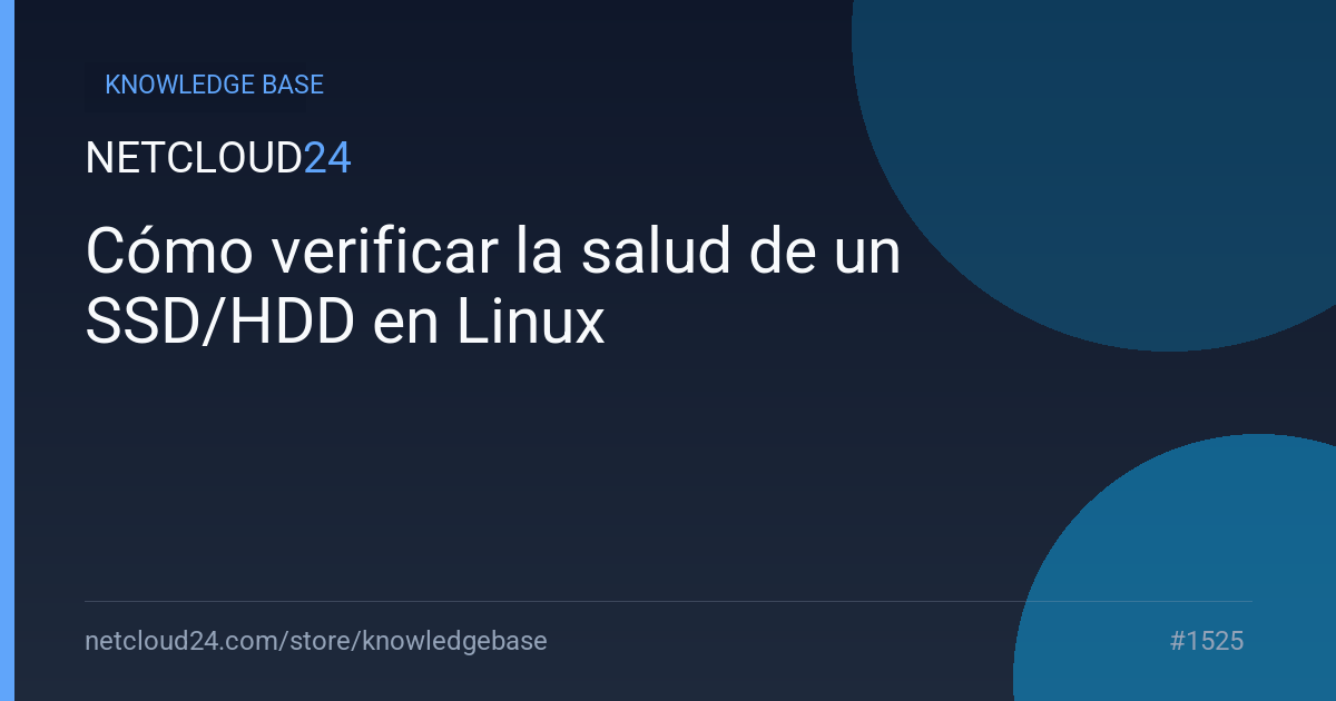 Cómo verificar la salud de un SSD/HDD en Linux