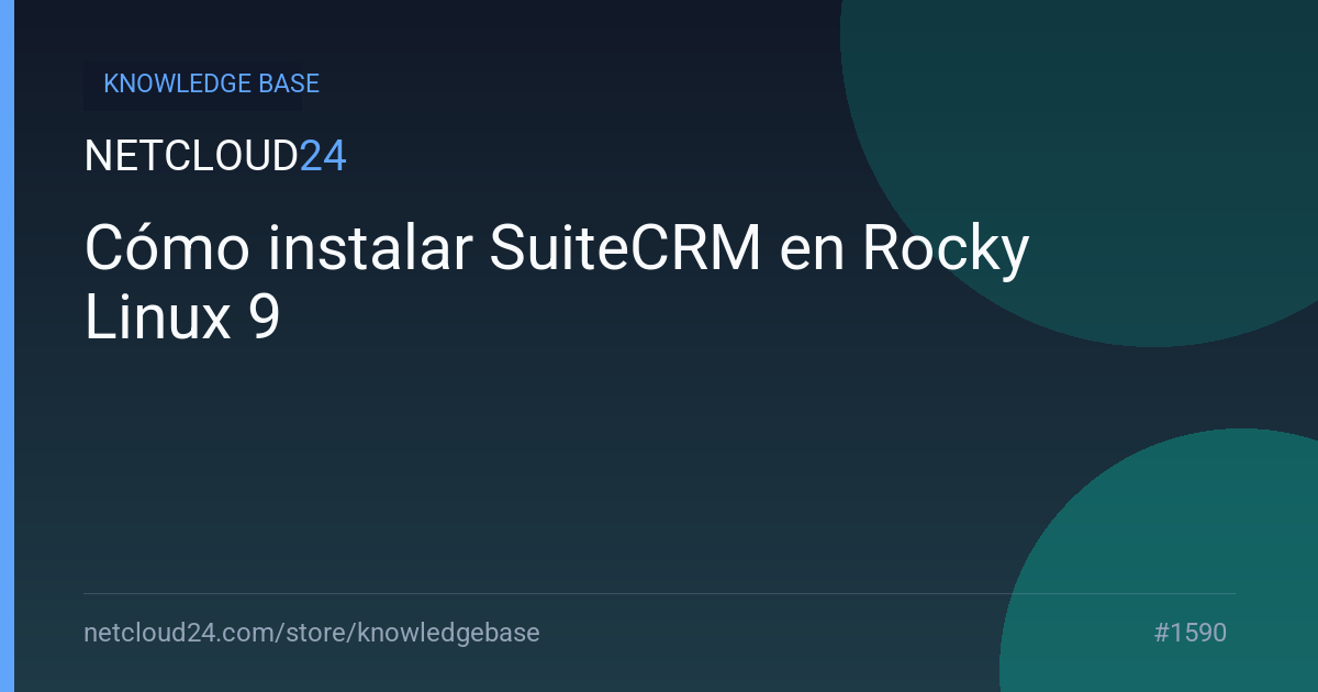 Cómo instalar SuiteCRM en Rocky Linux 9