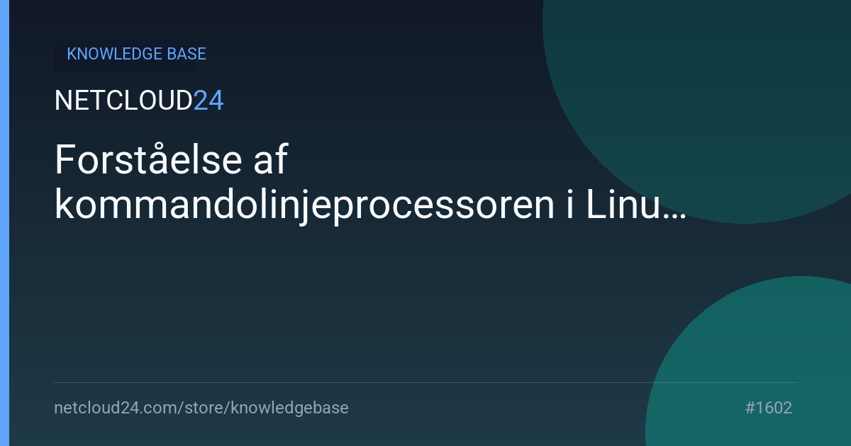 Forståelse af kommandolinjeprocessoren i Linux
