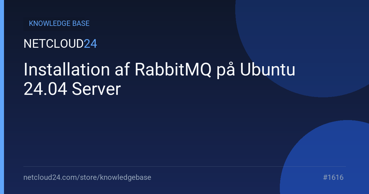 Installation af RabbitMQ på Ubuntu 24.04 Server