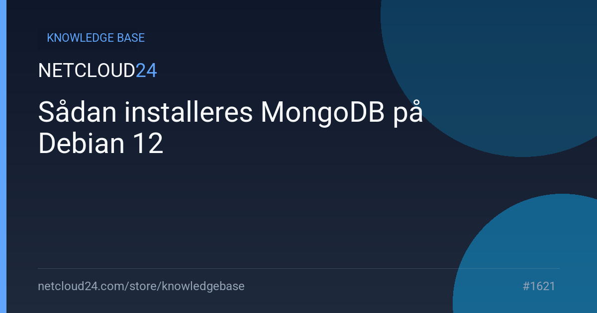 Sådan installeres MongoDB på Debian 12