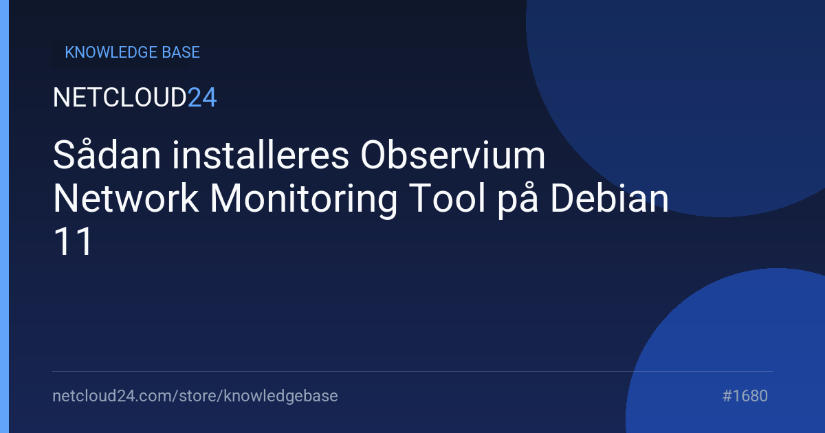 Sådan installeres Observium Network Monitoring Tool på Debian 11