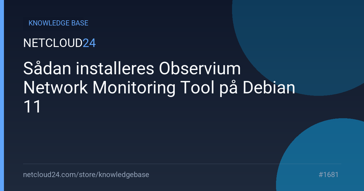 Sådan installeres Observium Network Monitoring Tool på Debian 11
