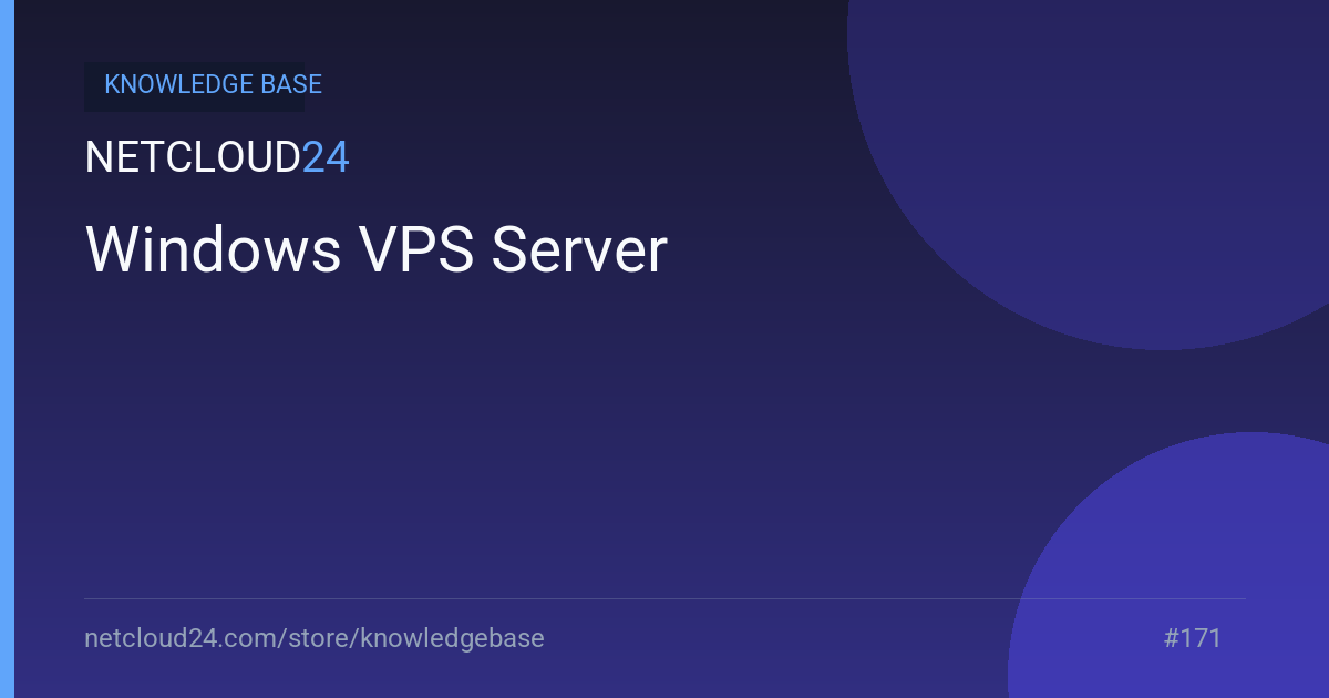 Windows VPS Server