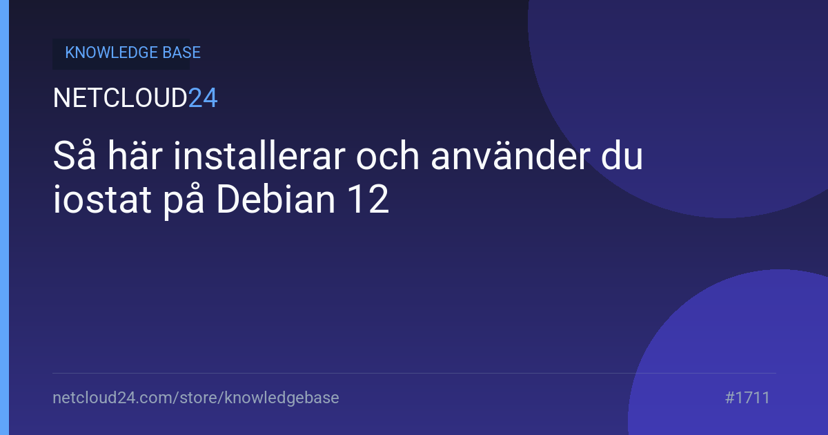 Så här installerar och använder du iostat på Debian 12