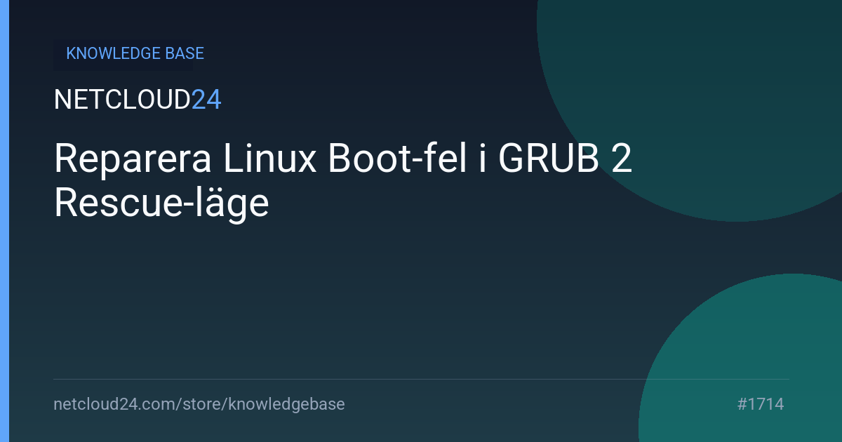 Reparera Linux Boot-fel i GRUB 2 Rescue-läge