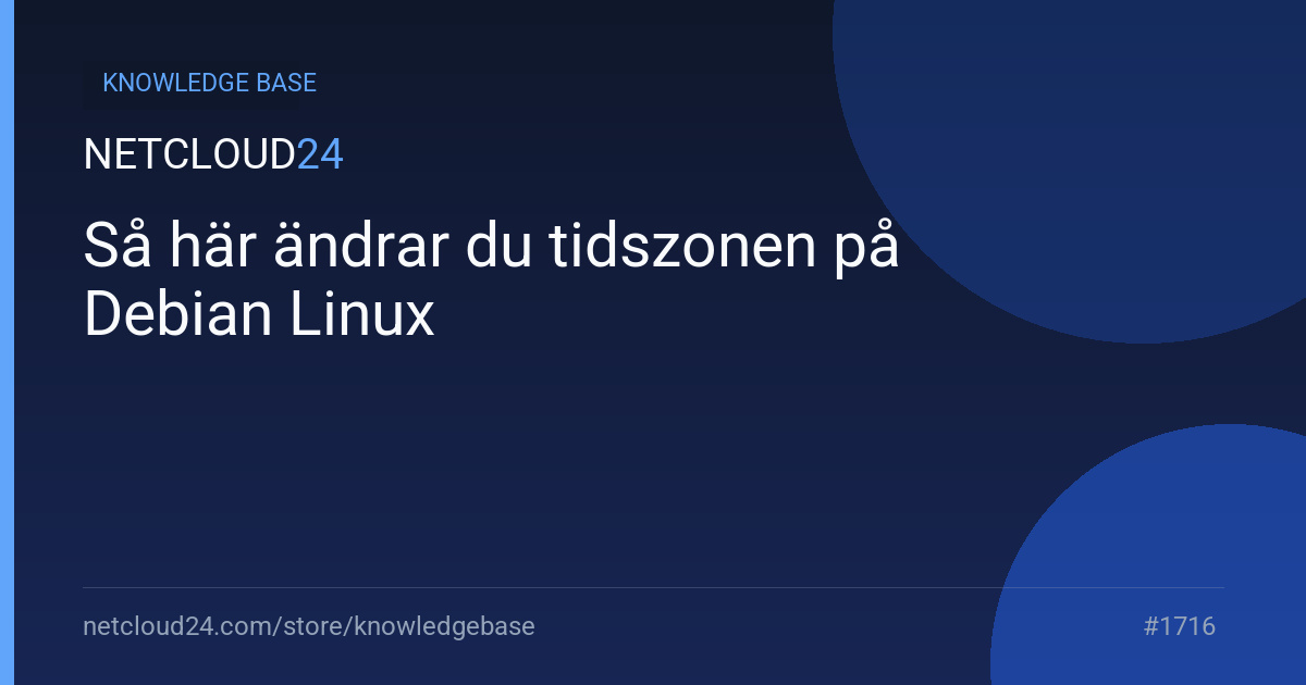 Så här ändrar du tidszonen på Debian Linux