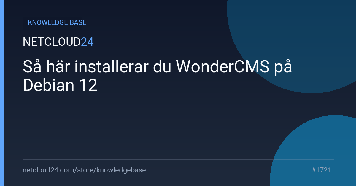Så här installerar du WonderCMS på Debian 12