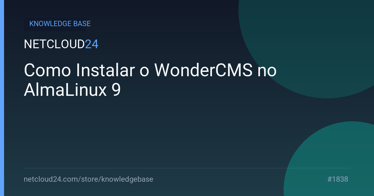 Como Instalar o WonderCMS no AlmaLinux 9