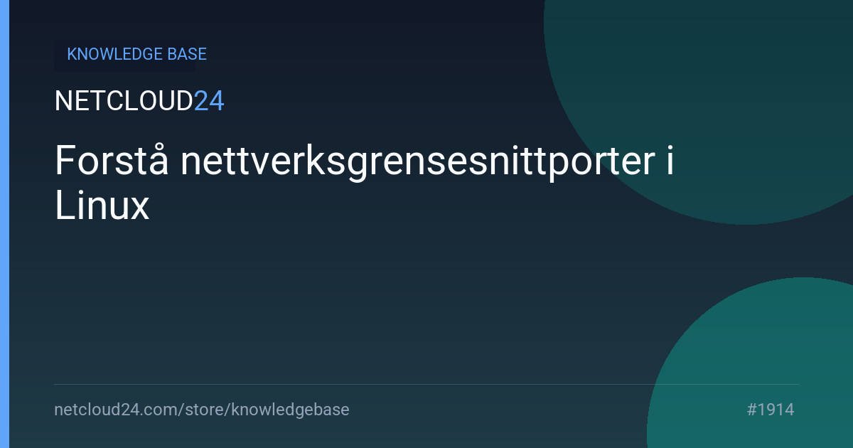 Forstå nettverksgrensesnittporter i Linux