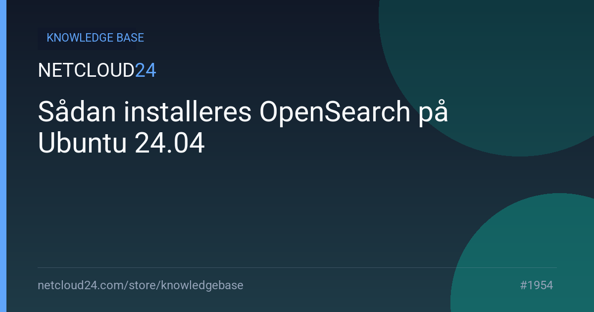 Sådan installeres OpenSearch på Ubuntu 24.04