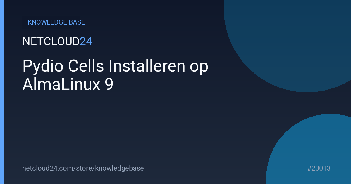 Pydio Cells Installeren op AlmaLinux 9