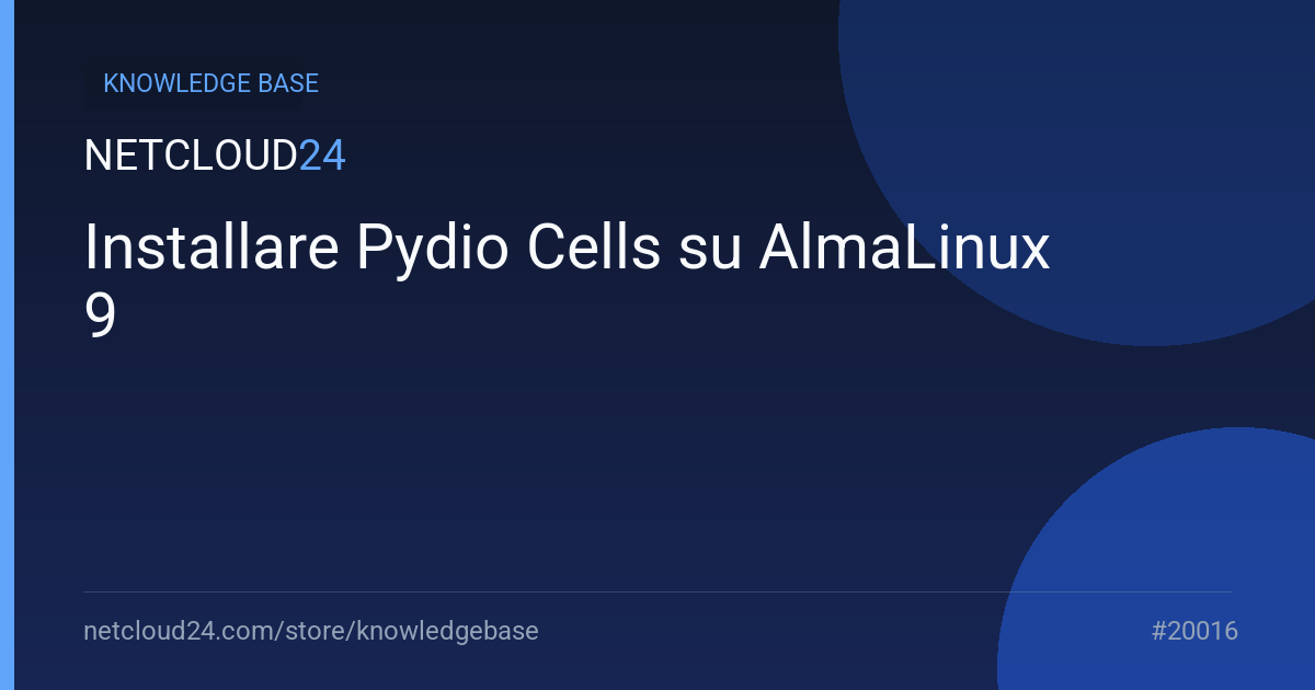 Installare Pydio Cells su AlmaLinux 9