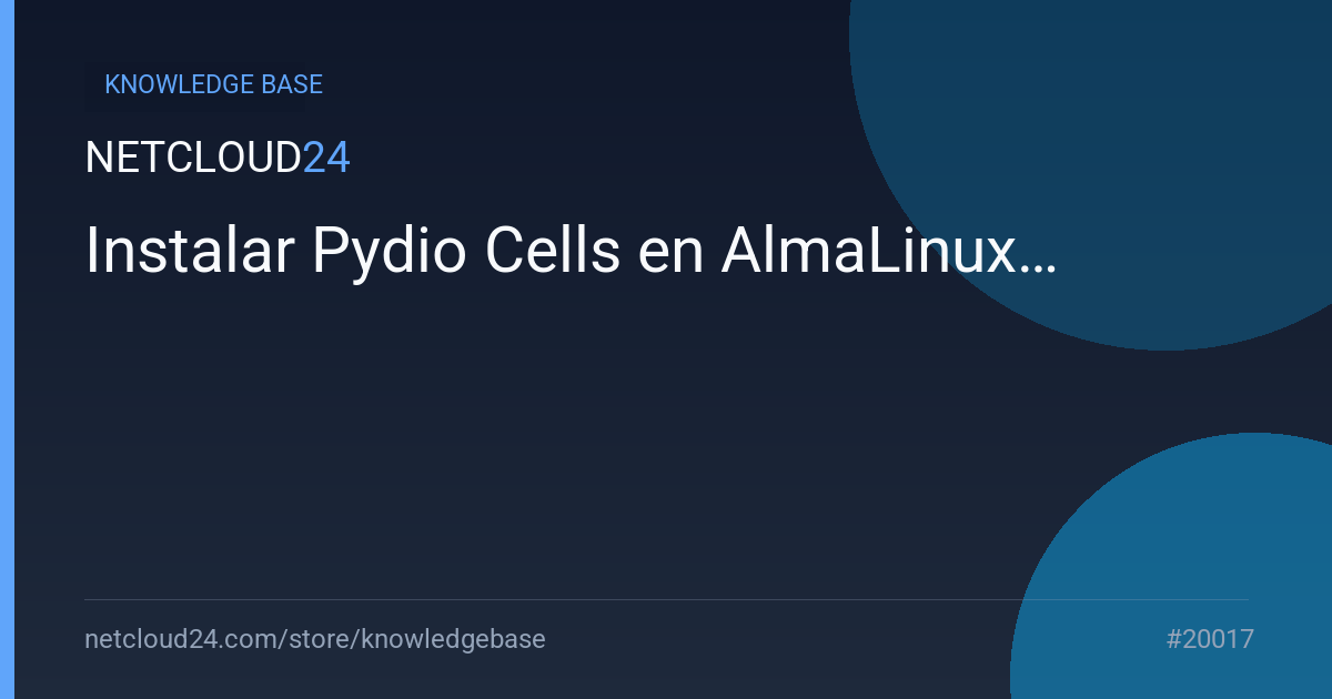 Instalar Pydio Cells en AlmaLinux 9