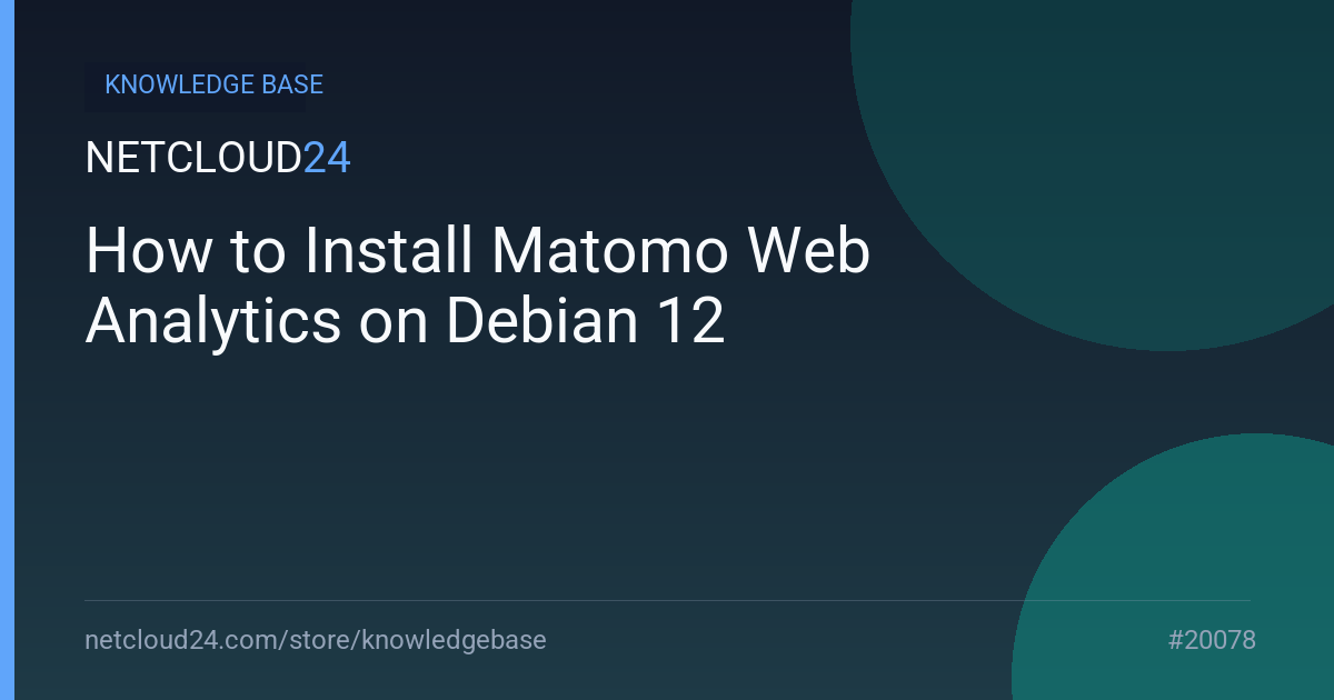 How to Install Matomo Web Analytics on Debian 12