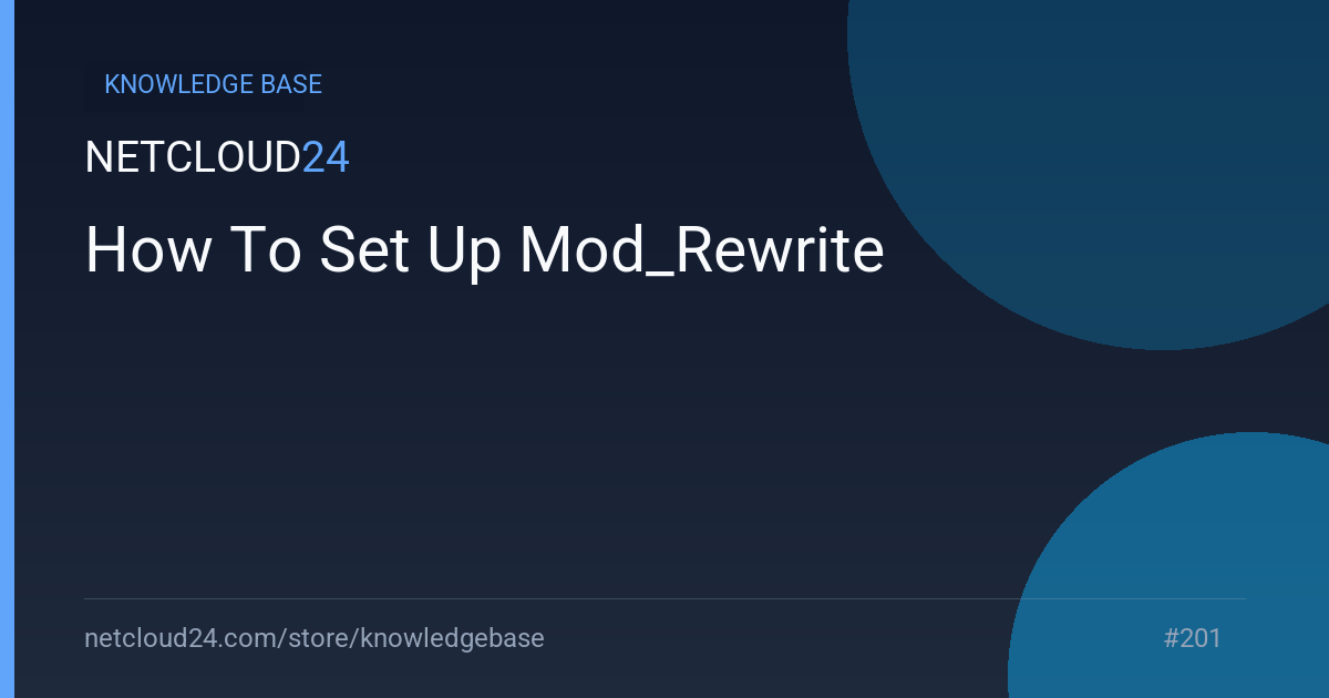 How To Set Up Mod_Rewrite
