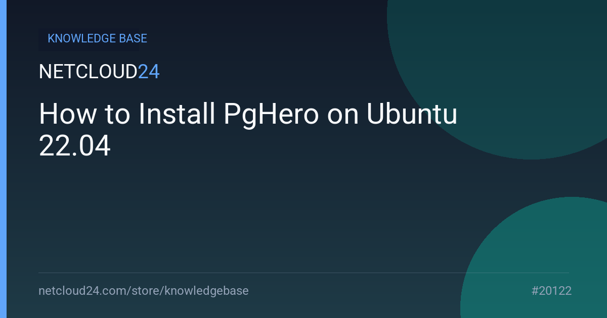 How to Install PgHero on Ubuntu 22.04