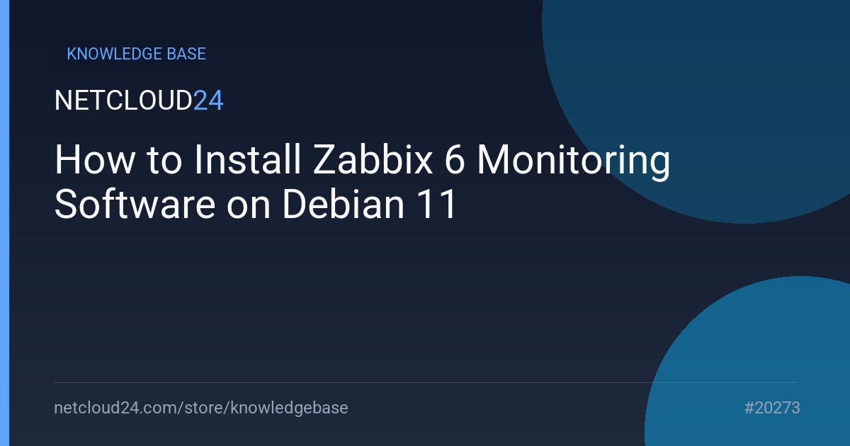 How to Install Zabbix 6 Monitoring Software on Debian 11
