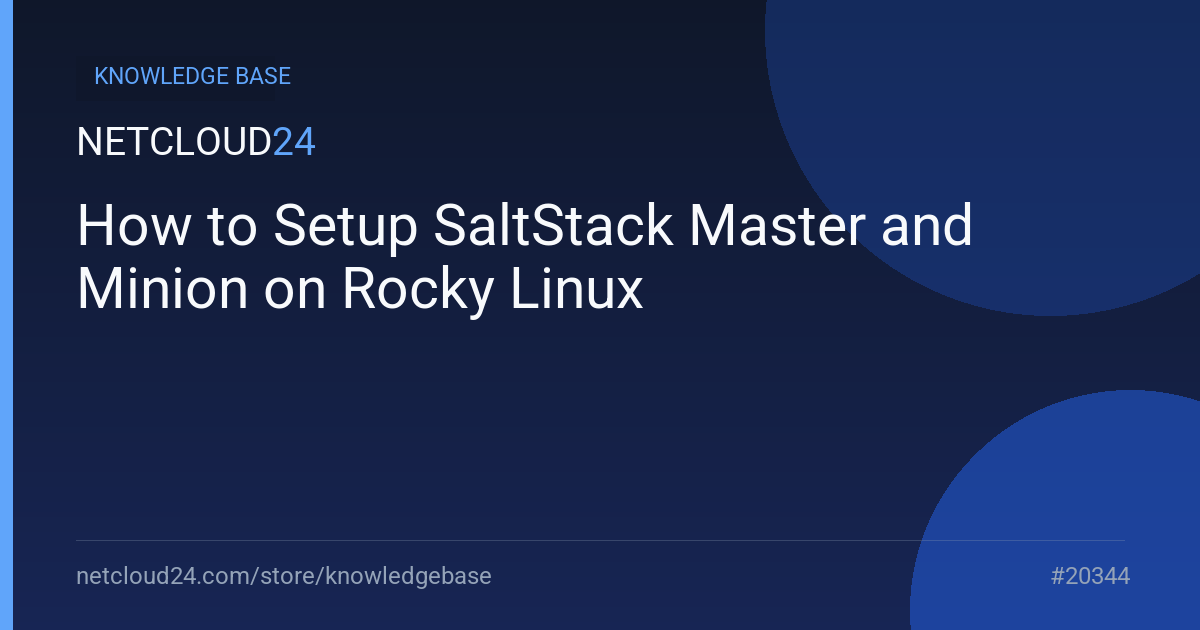 How to Setup SaltStack Master and Minion on Rocky Linux