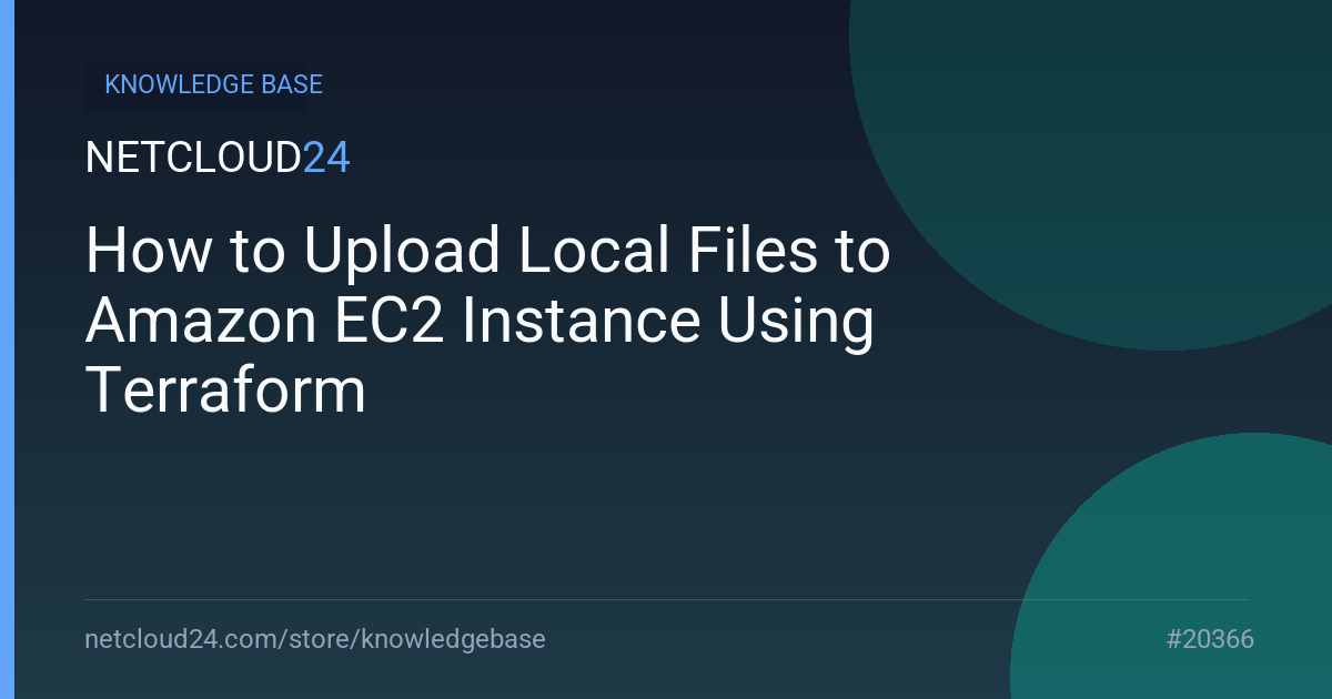 How to Upload Local Files to Amazon EC2 Instance Using Terraform