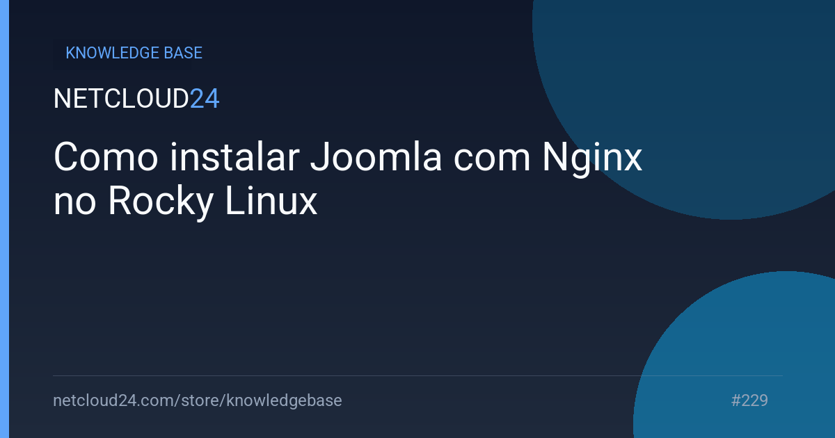 Como instalar Joomla com Nginx no Rocky Linux
