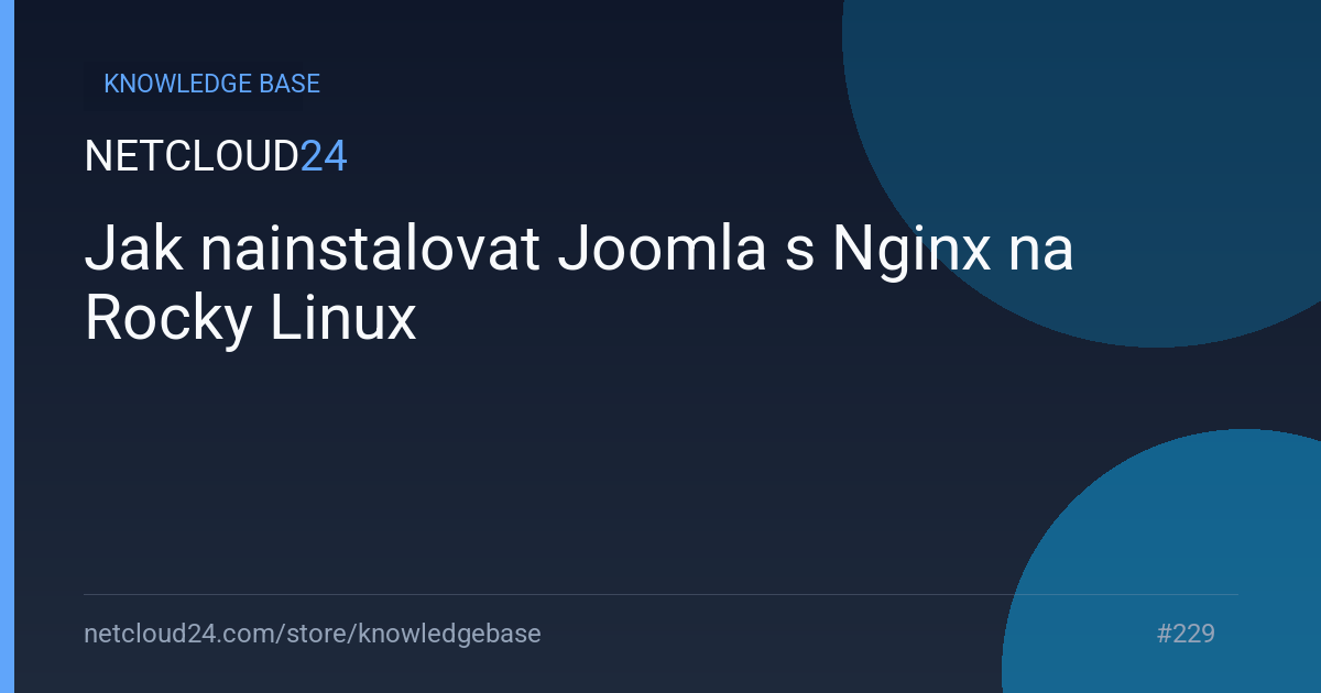 Jak nainstalovat Joomla s Nginx na Rocky Linux