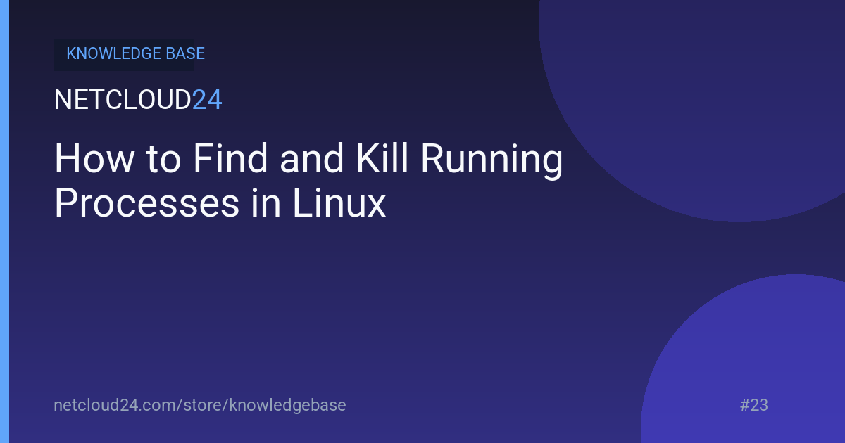 How to Find and Kill Running Processes in Linux