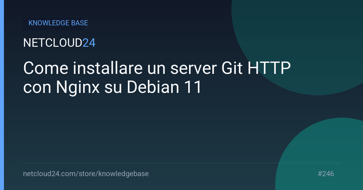 Come installare un server Git HTTP con Nginx su Debian 11