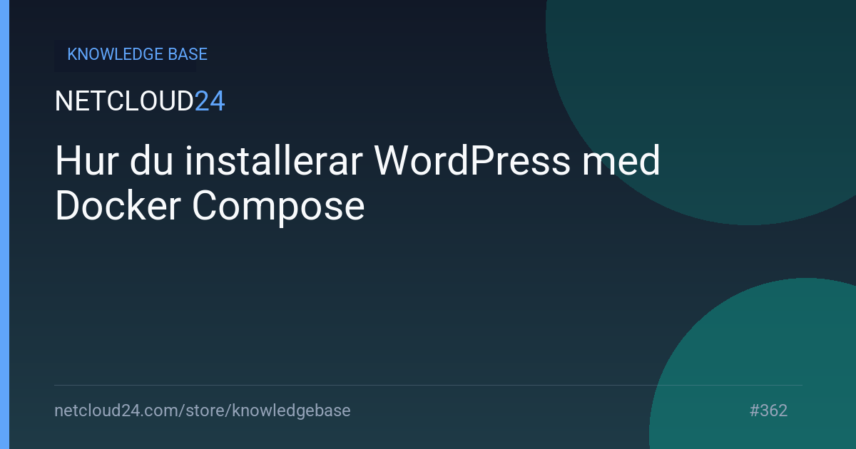 Hur du installerar WordPress med Docker Compose