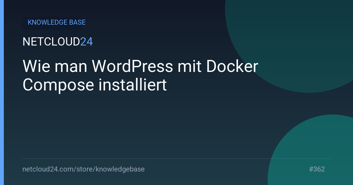 Wie man WordPress mit Docker Compose installiert