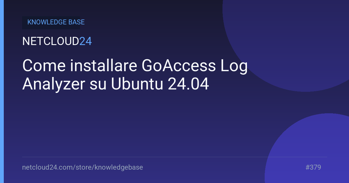 Come installare GoAccess Log Analyzer su Ubuntu 24.04