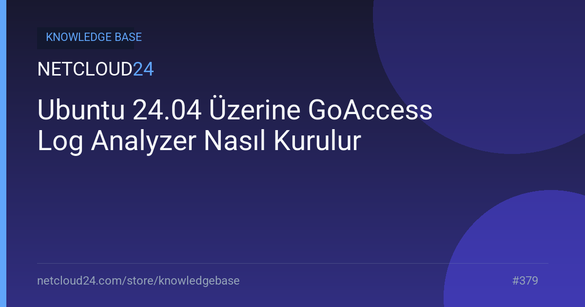 Ubuntu 24.04 Üzerine GoAccess Log Analyzer Nasıl Kurulur