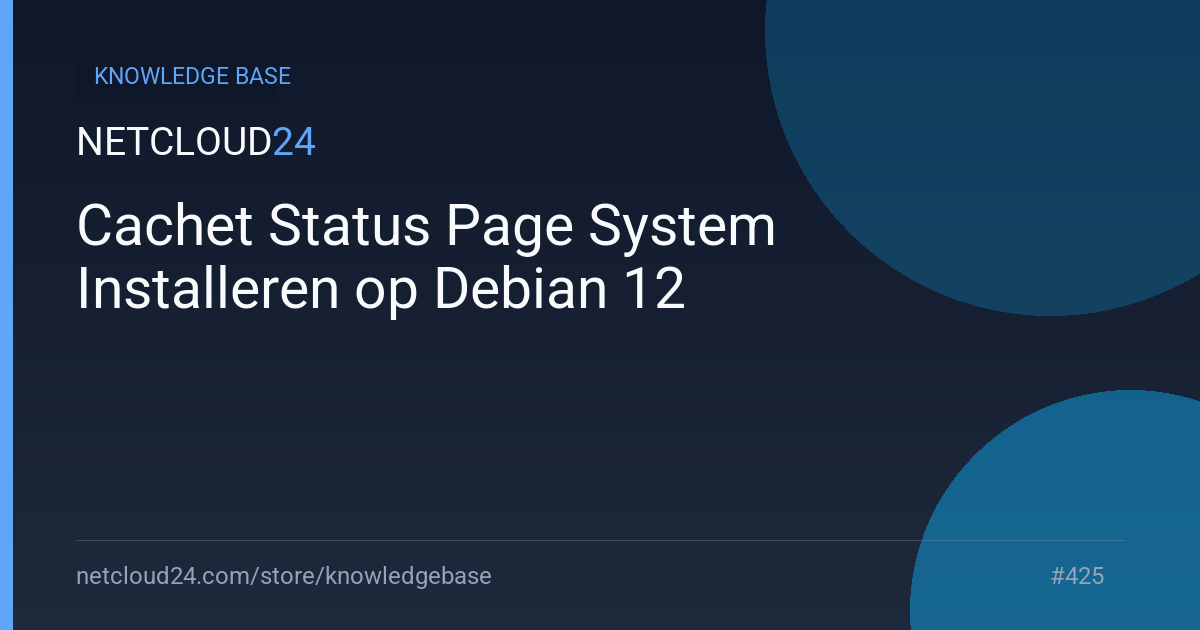 Cachet Status Page System Installeren op Debian 12
