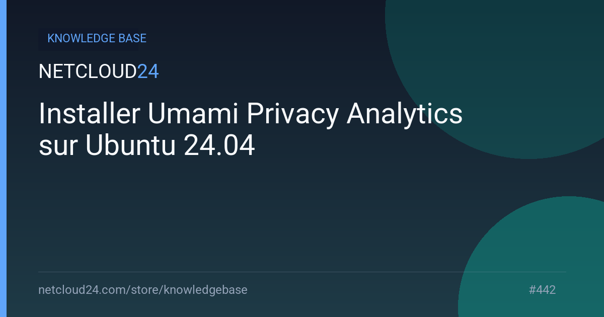 Installer Umami Privacy Analytics sur Ubuntu 24.04