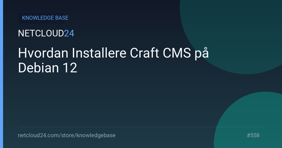 Hvordan Installere Craft CMS på Debian 12